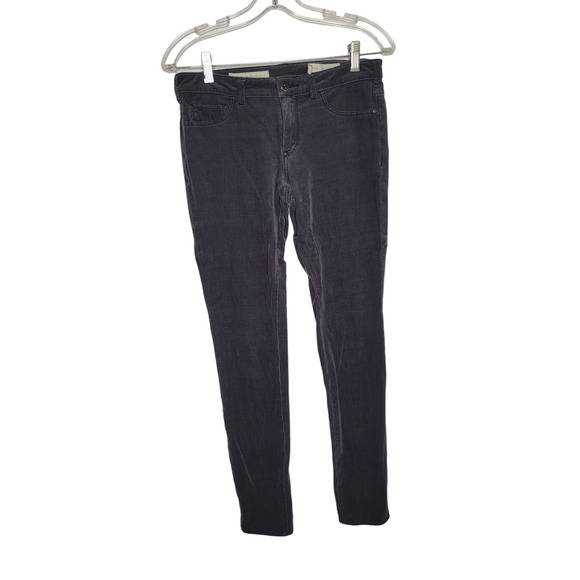 Pilcro and the Letterpress Serif Skinny Gray Corduroy Jeans Low Rise Women 27 - Picture 1 of 11